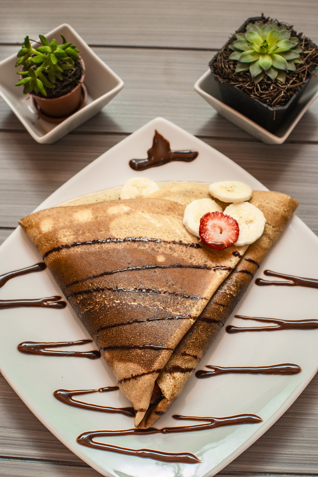 Crêpes aux fruits du verger