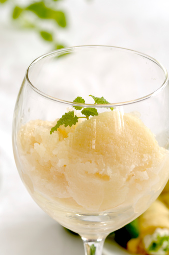 Sorbet à la poire williams